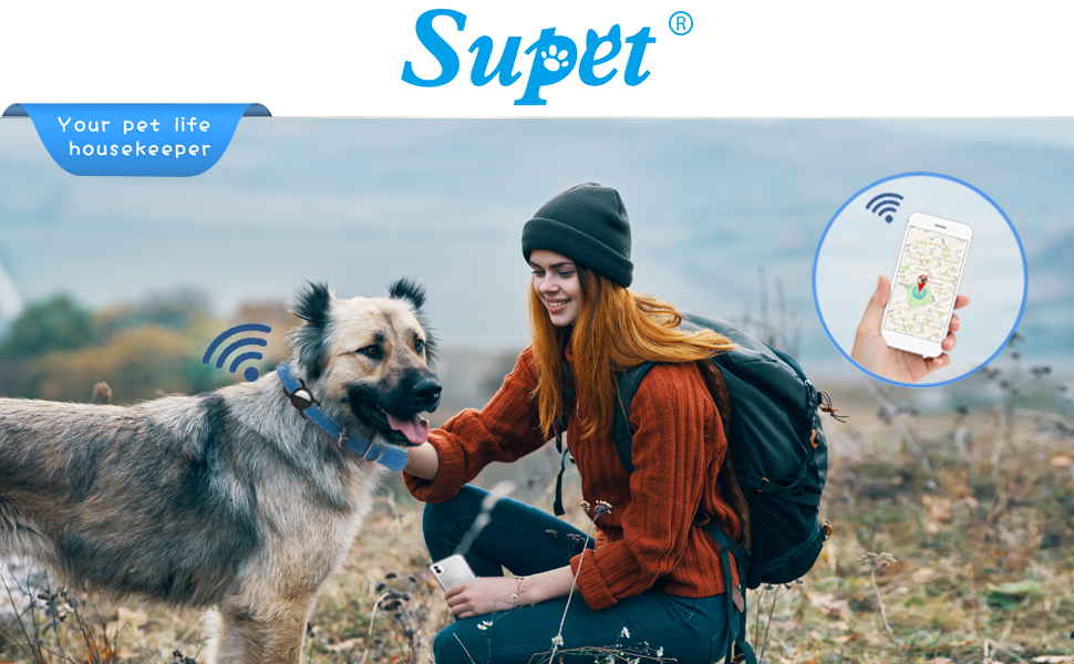 Supet Silikon Schutzhülle für AirTag, Halter kompatibel mit Airtag für Hund Katzenhalsband GPS