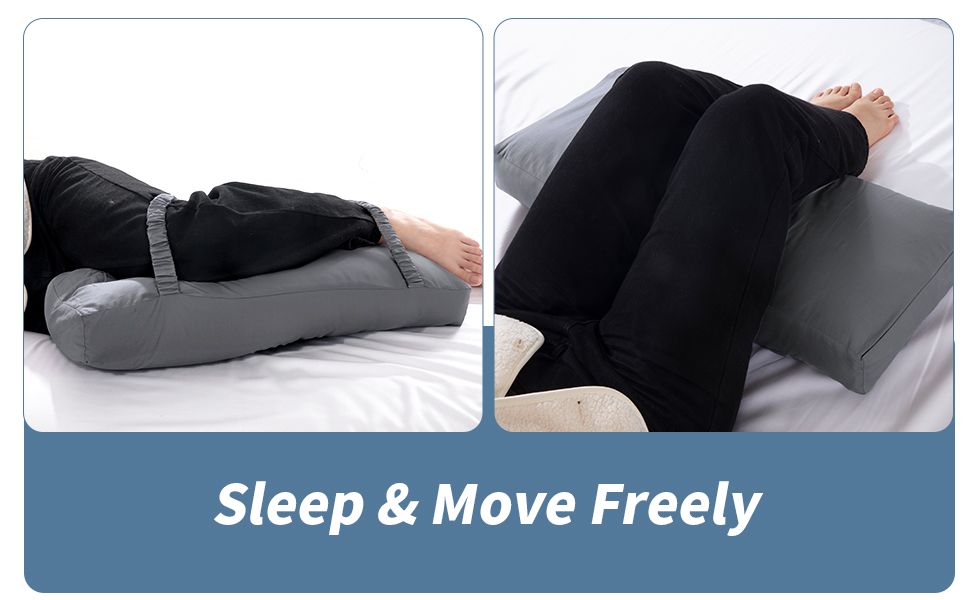 HOMBYS Leg Pillows for Sleeping Side Sleeper with Pillow Cover,Knee Pillow for Side