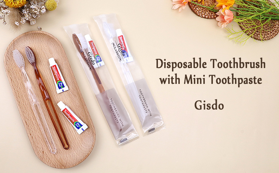 Disposable Toothbrushes with Toothpaste Individually