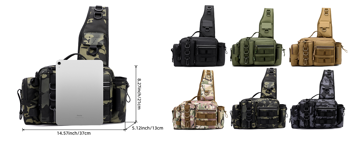 fishing tackle bag fishing gear organizer gear bag accessories sling bag for men tactical rod bag
