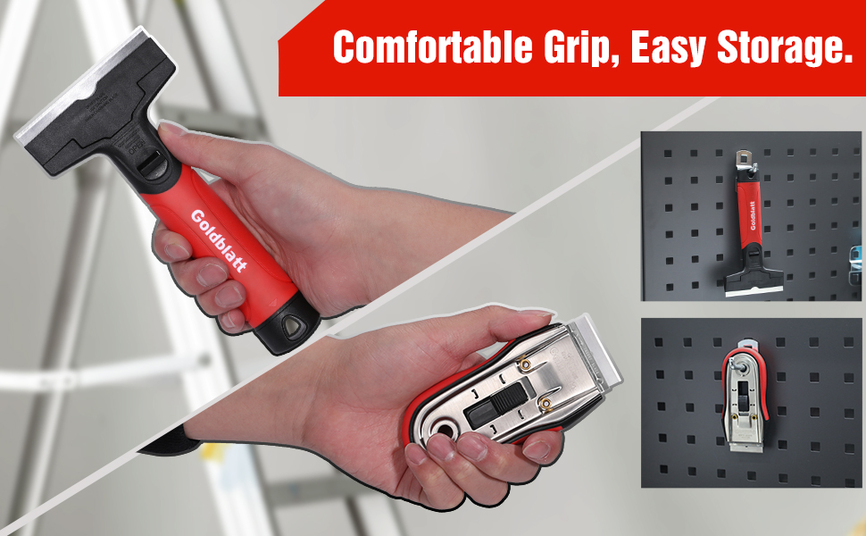 Goldblatt 2pcs Razor Blade Scraper, Razor Scraper Tool with 15pcs Razor