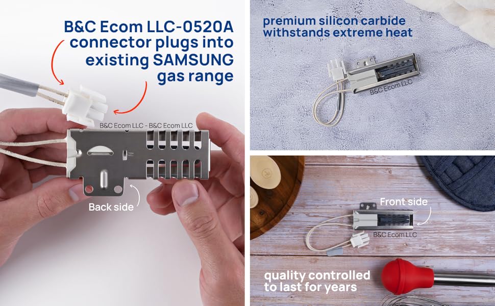 Gas Oven Igniter Replacement Compatible with DG9400520A, Gas Stove