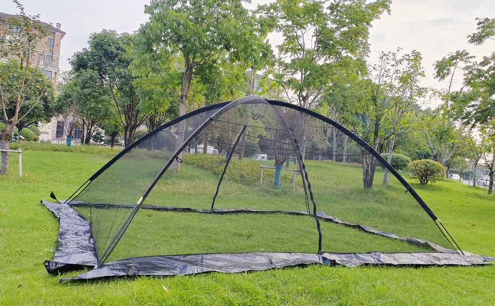 RXQNN Pond Covers for Outdoor Ponds with 2 Zipper Doors/Storage Bag, 13 * 17FT Pond