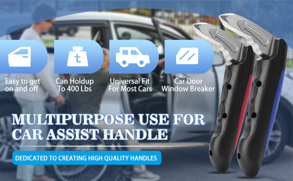 Milifox 2 Pack Car Support Handle Assist Car Assistant Support Handle