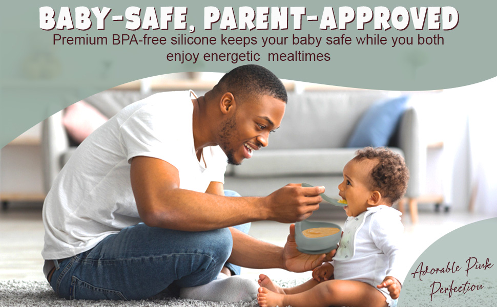 Premium BPA-free silicone baby safe