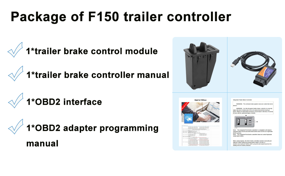 Heffchi F150 Brake Controller Kit, Factory with Trailer