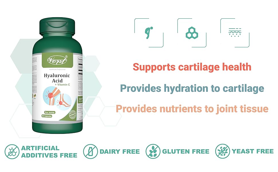 VORST Hyaluronic Acid for Joints 90 Capsules Amazon.ca Health