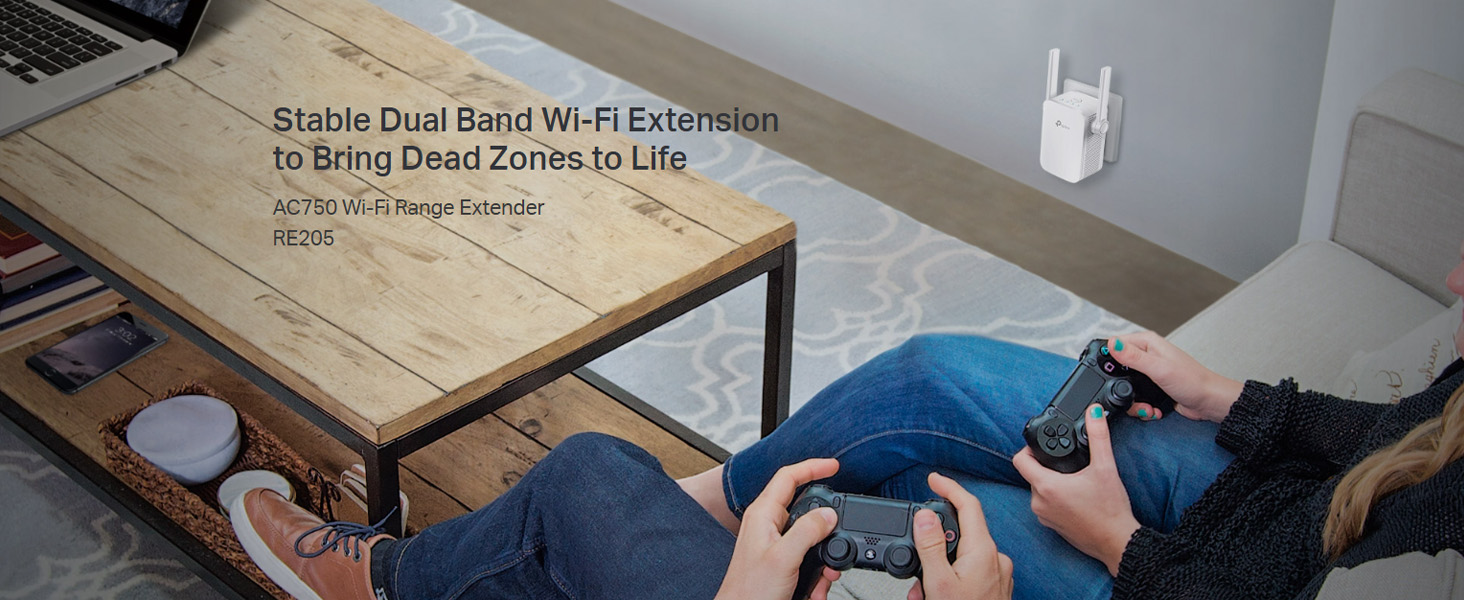 RE205 AC750 Wi-Fi Range Extender