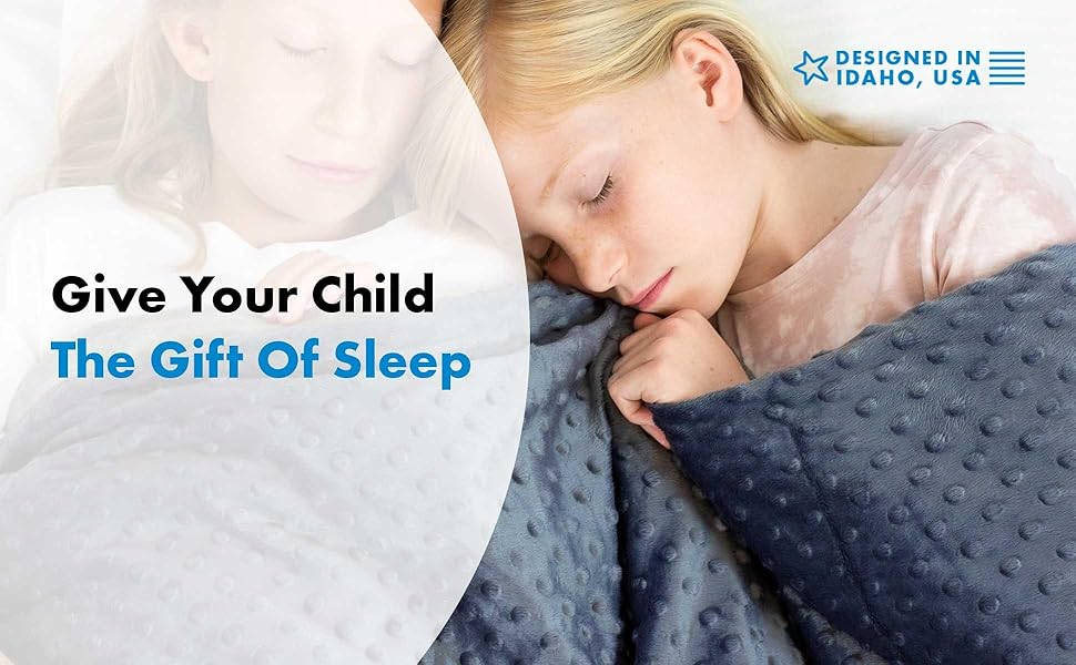 Harkla Kids Weighted Blanket (5lbs) Cooling Bamboo