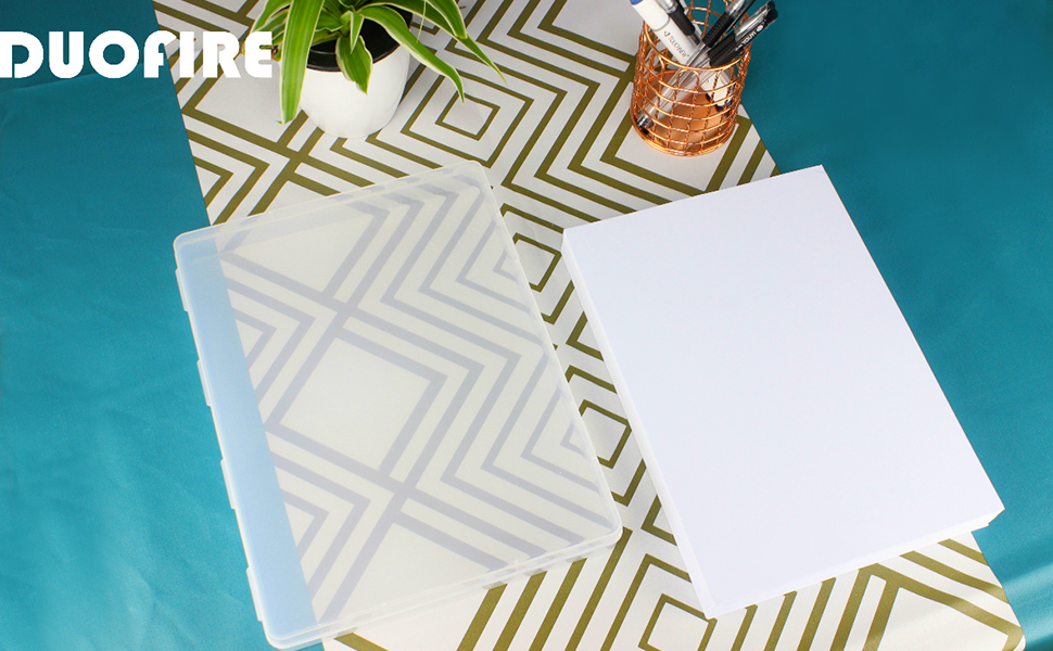 DUOFIRE Clear A4 File Box Portable Project Case Document
