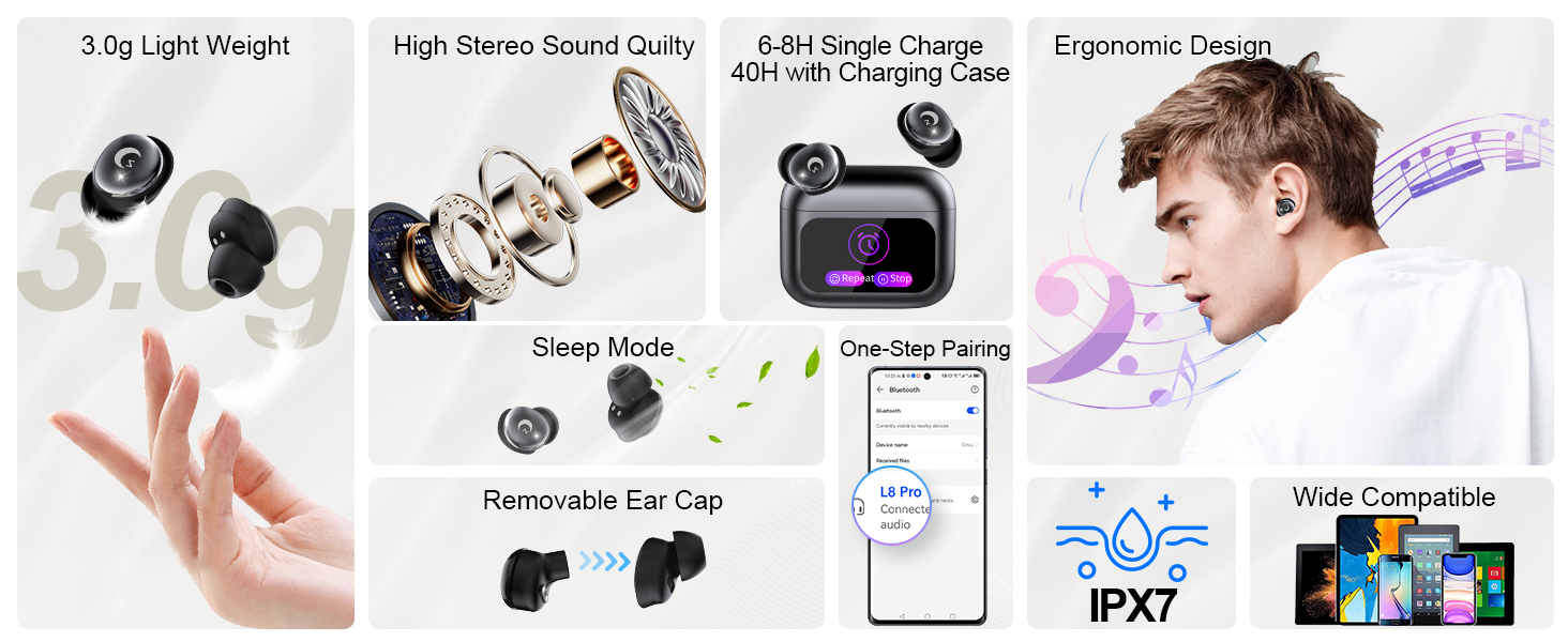 Smart Touch Screen Ear Buds