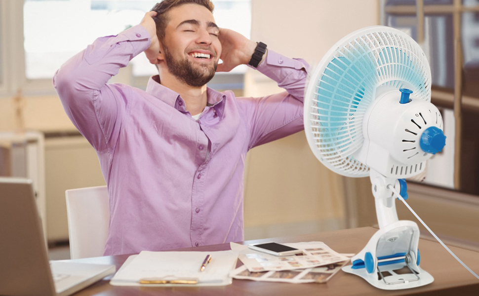 USB Clip on Fan, Portable Small Fan with Cord Powered