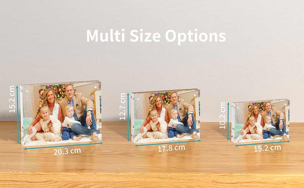 HIIMIEI Acrylic Picture Frame 10x15cm, Photo Frame Clear Free