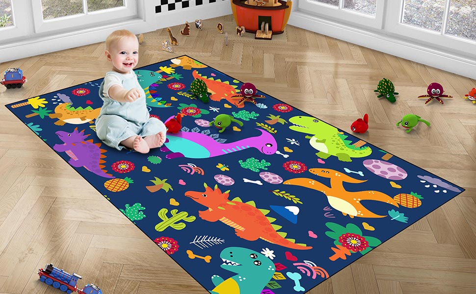 Dinosaur Rugs for Boys Bedroom Dinosaur Play Rug Dinosaur