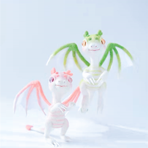 Wool needle felt dragon doll toy