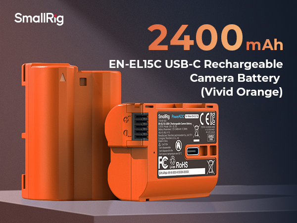 Zf用 SmallRigグリップ 4262 バッテリーEN-EL15c 充電器 Amazon.com: SMALLRIG 2400mAh Replacement USB-C Camera
