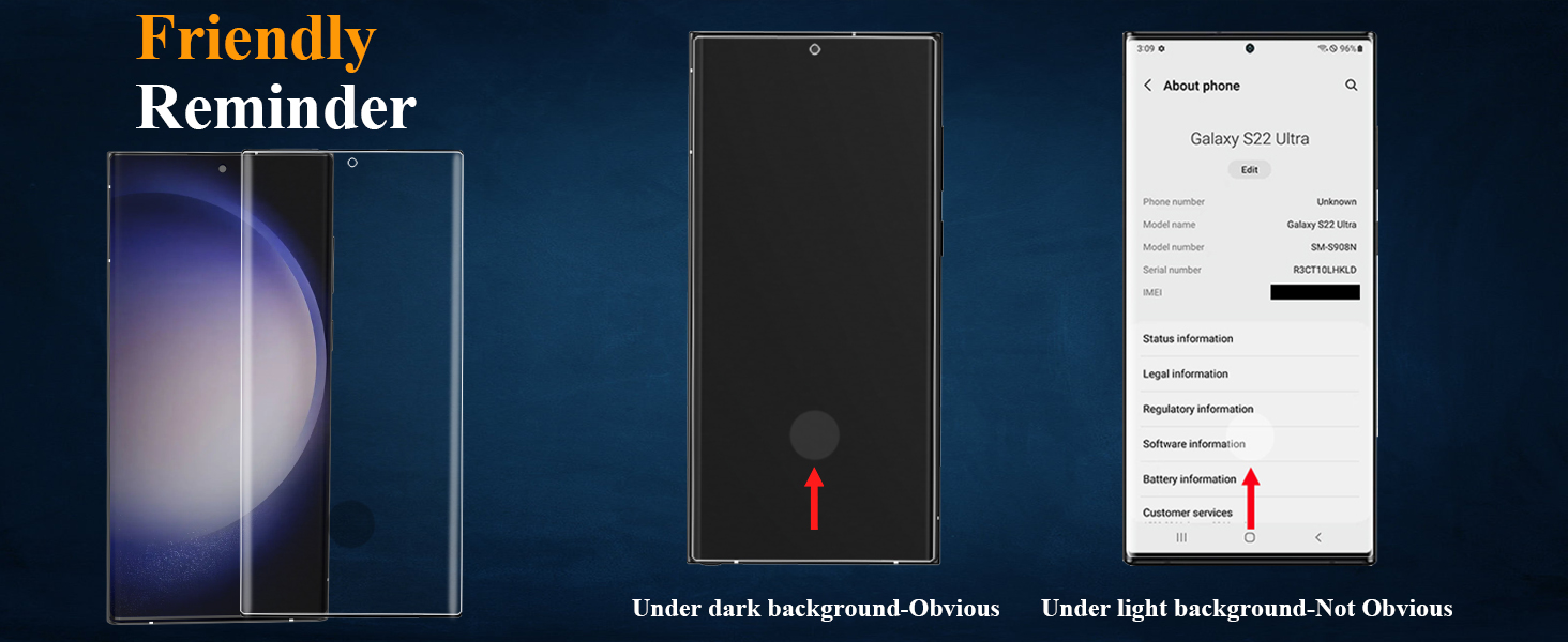 s23 ultra screen protector tempered glass