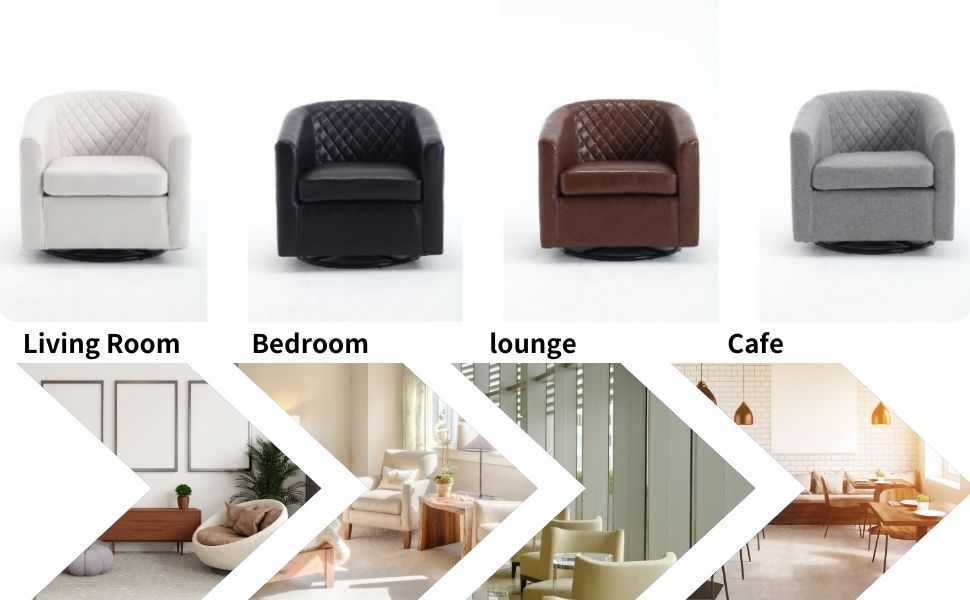 living room chairs  accent chairs  barrel chairs  lounge chair  Barrel Sofa Chair  swivel chairs