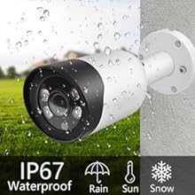 8MP HD outdoor poe camera ip67 waterproof