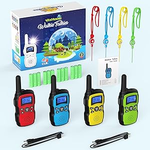 walkie talkies for kids rechargeable 4 pack