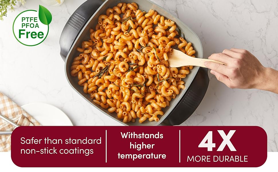 Elite Gourmet EG2212 12"x12"x2.15” Healthy Ceramic Coated