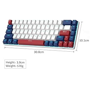 Amazon | MageGee ポータブル 60% メカニカル ゲーム用