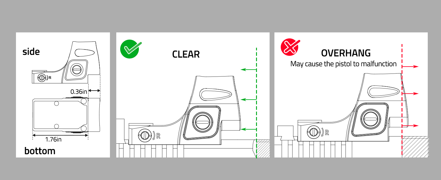 Usage Precautions - CVLIFE WolfCovert Auto-Brightness 7-Reticle Red Dot Sight