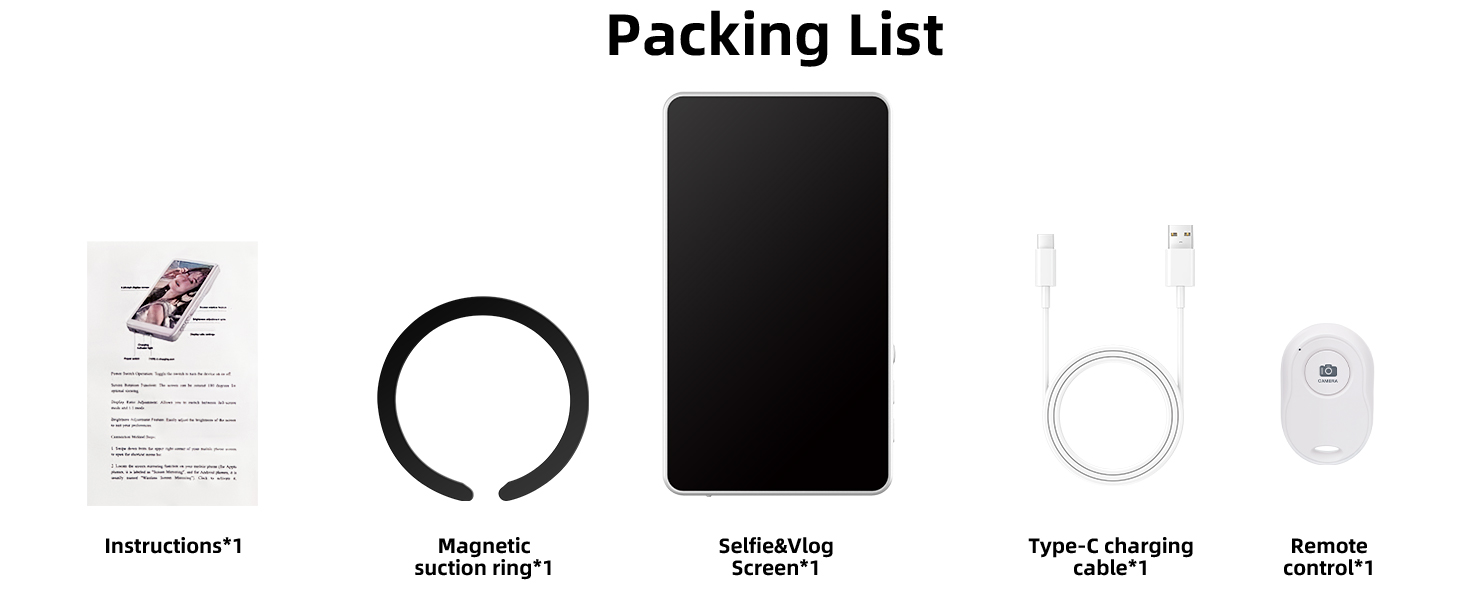 phone vlog selfie monitor screen