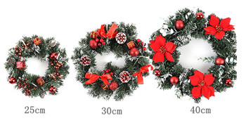 Christmas Front Porch With Boxwood Wreath Trio