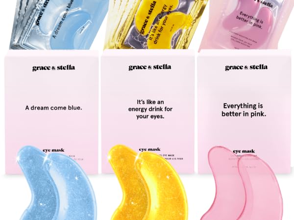 grace and stella eye masks are made of high quality, clean ingredients that are gentle on skin