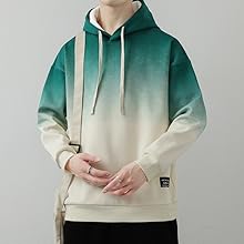 Amazon.co.jp: [FJLTDCP] グラデーション パーカー メンズ 秋服 長袖