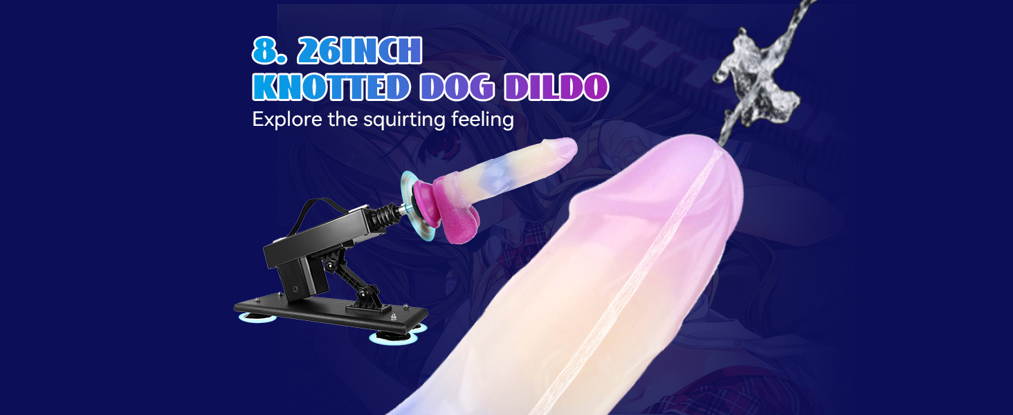 8.26inch squirting dog dildo