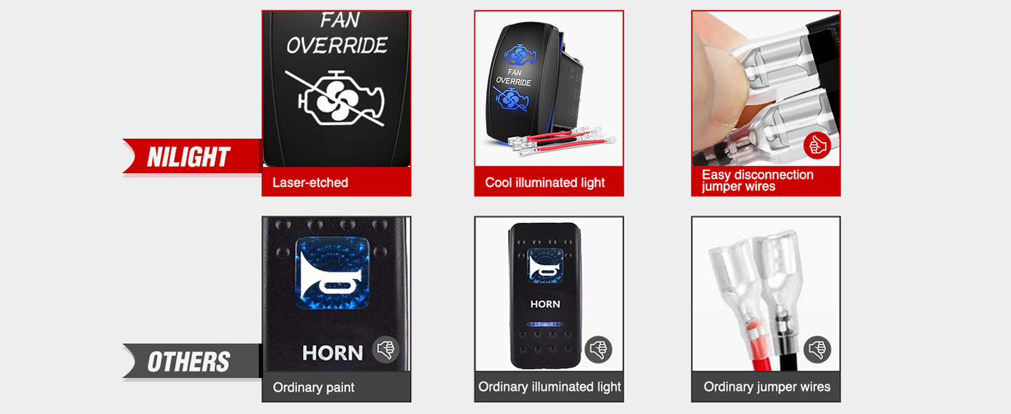 Lights Rocker Switch