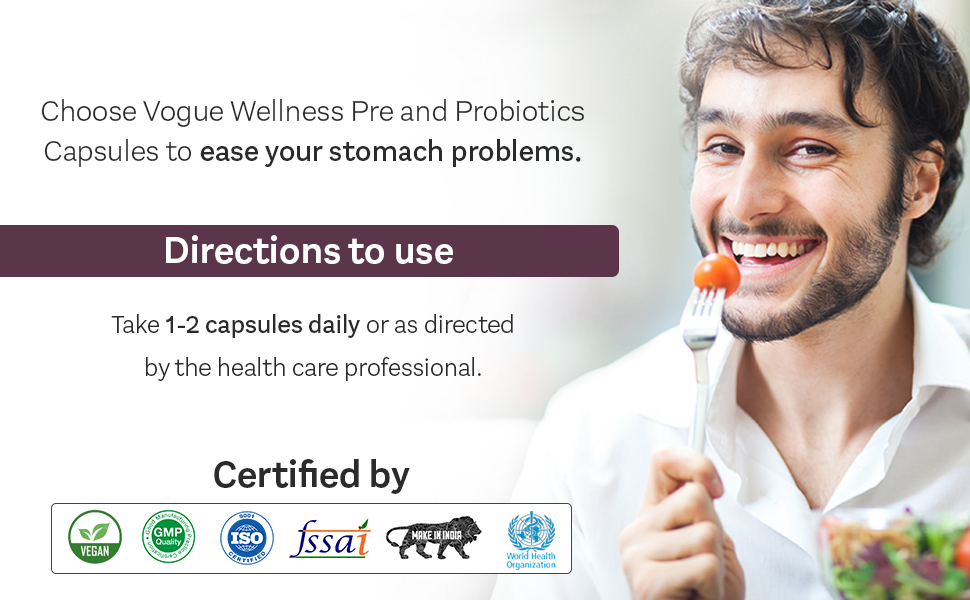 Prebiotic And Probiotic Health Supplement For Men And Women