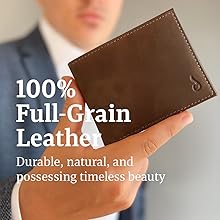 full grain leather wallet