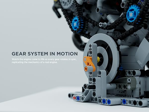 Nifeliz V8 ENGINE Building Set, Exclusive Advanced Collector's Engine Model
