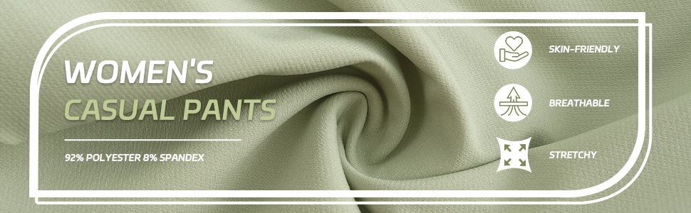 Women's elastic casual pants fabric