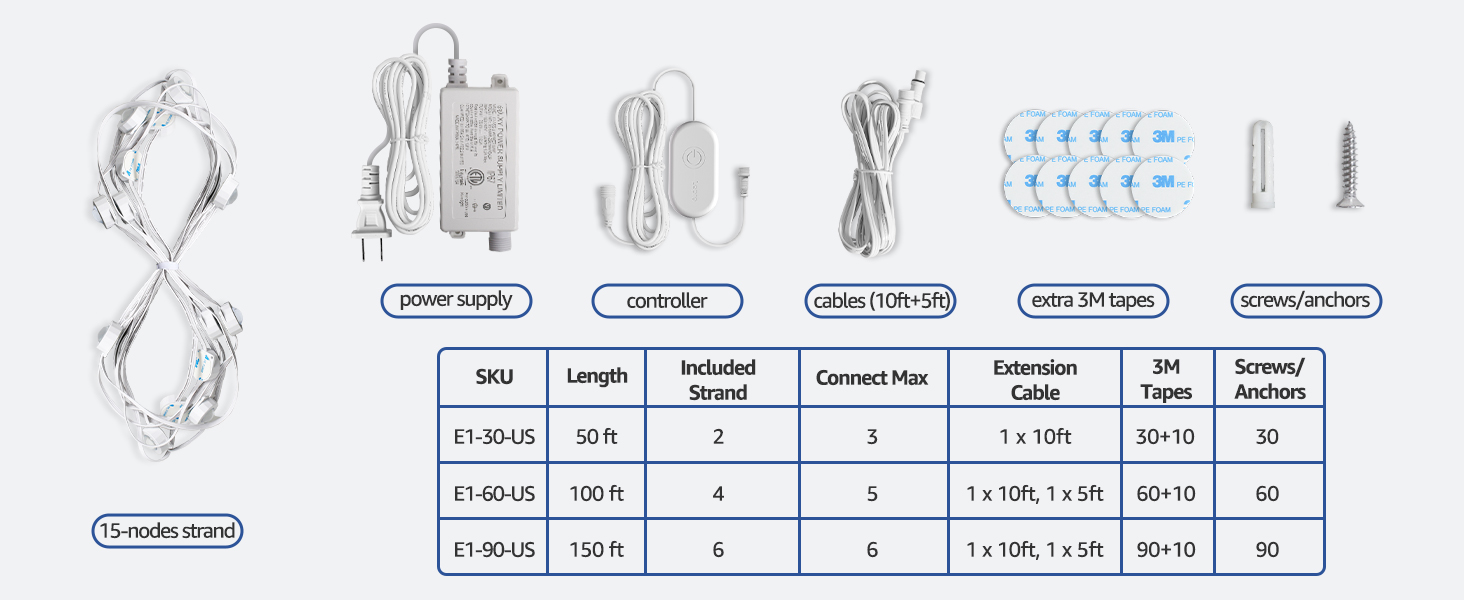 outdoor permanent lights