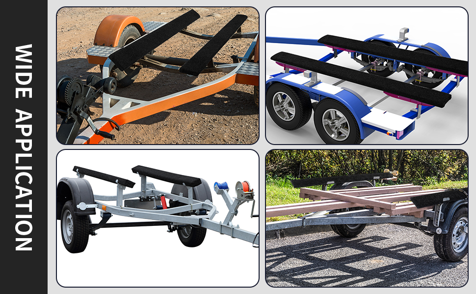 HOMBYS Fluffy Boat Trailer Bunk Carpet with Backside