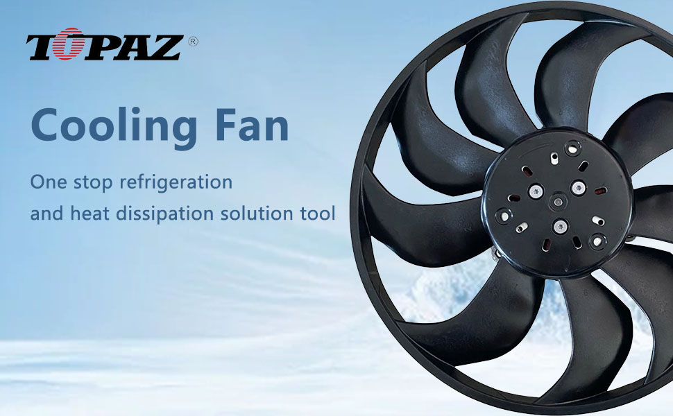 Amazon.com: TOPAZ Front Right Radiator Cooling Fan Assembly