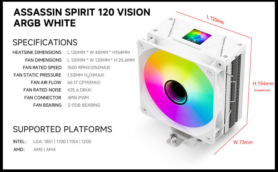 AS120 VISION WHITE ARGB