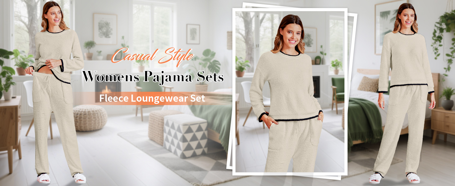 lounge sets for women postpartum pajamas maternity pajamas fleece warm