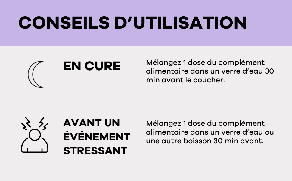 conseils prise complément alimentaire sommeil stress anxiété burn out réveils nuits
