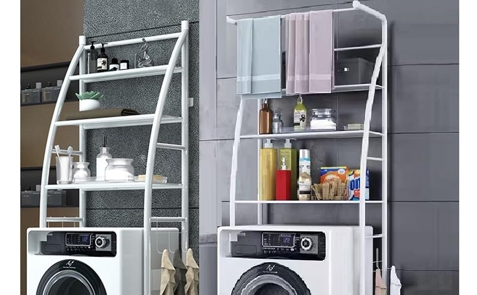 3 Layer Over Washing Machine Storage Rack top Loader,Toilet Rack