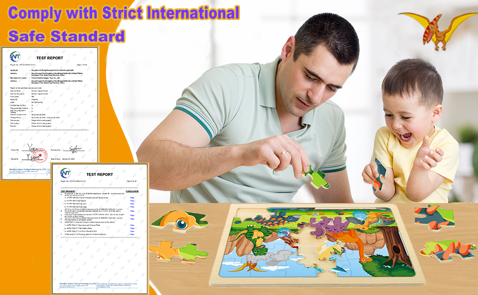 Amazon.com: Wooden Puzzles for Kids Ages 4-6, 6 Packs 30 PCs