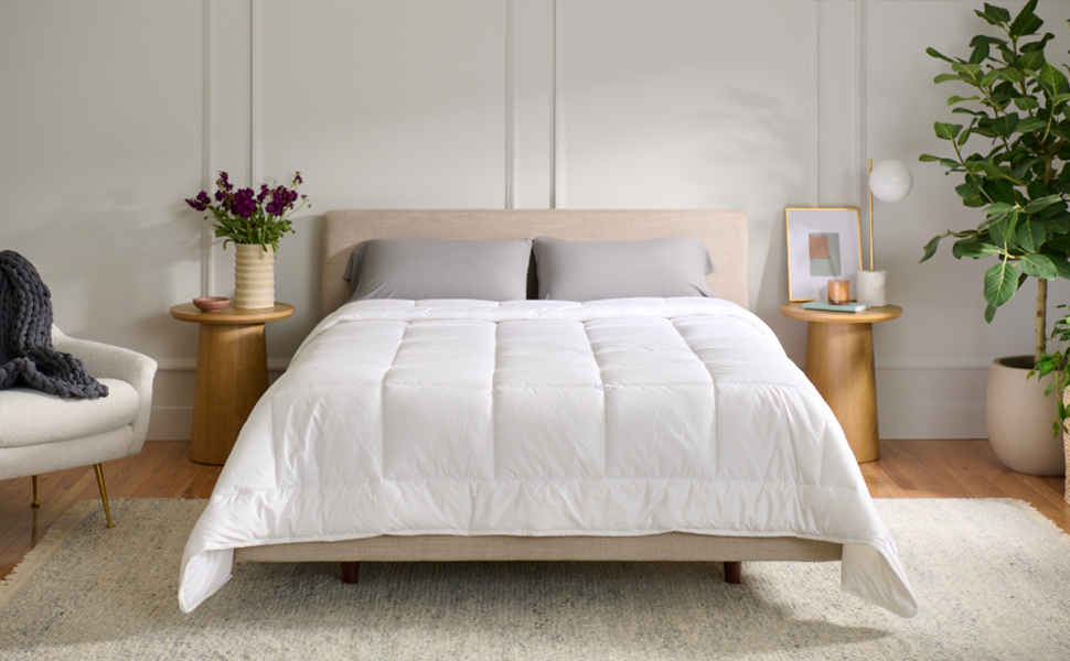 Purple TempBalance Duvet Full/Queen White Temperature