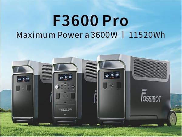 FOSSiBOT F3600 Pro Powerstation, 3840Wh LiFePO4 Tragbare