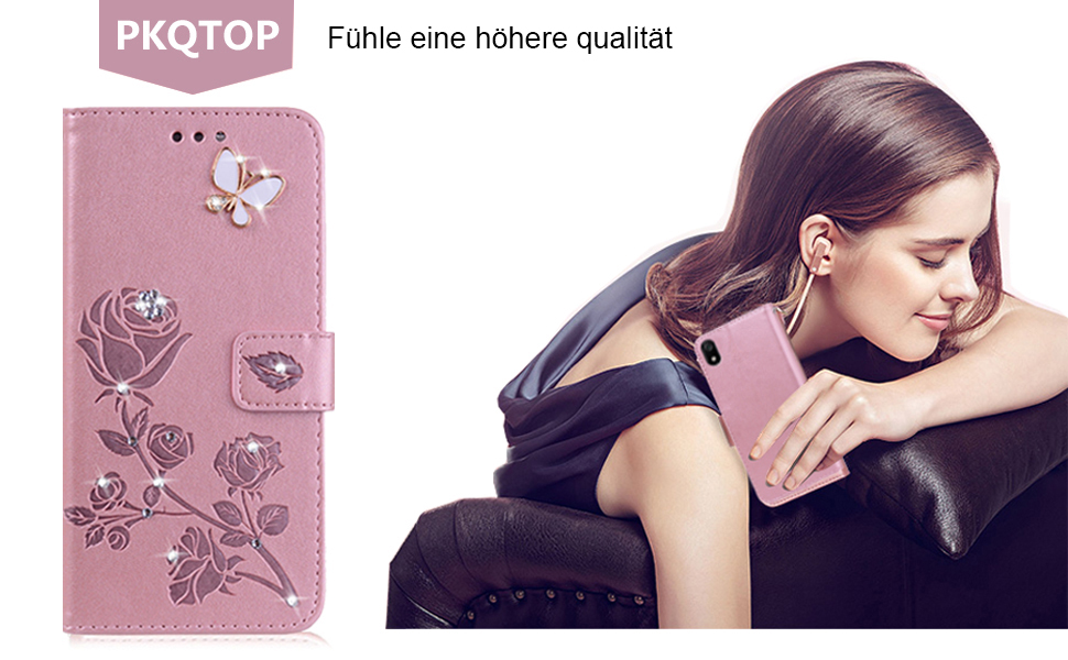 Phone Case for Huawei Y6 2019/Y6S 2019/Honor 8A with Kickstand,Card Slots,Silicone Bumper,Shockproof,Flip Wallet Leather Protective Cover for Huawei Y6 2019/Y6S 2019/Honor 8A(6.09'') 13 PKQTOP-2