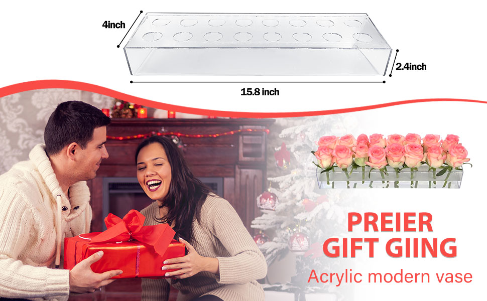 4 Pack Clear Acrylic Flower Vase Centerp... 13 Clear Acrylic Flower Vase
