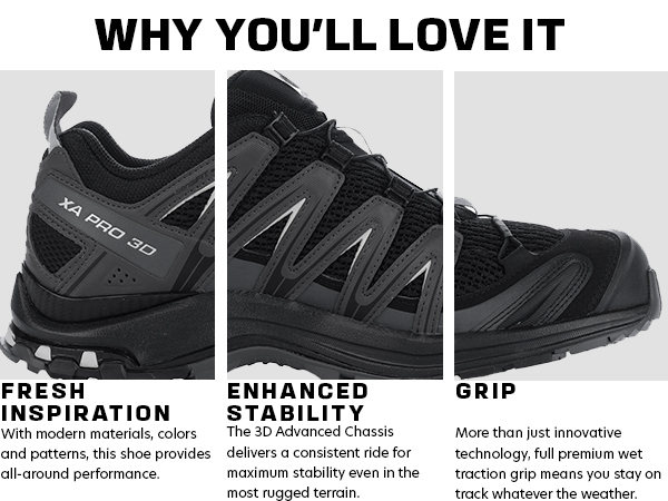 靴 SALOMON XA PRO 3D BLACK 26.5 cm Amazon.com | Salomon Mens XA Pro 3D V9 Gore-TEX® Black